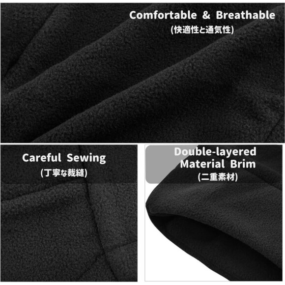 🆕 Kids Fleece Balaclava Blue Ski Face Mask Windproof Winter Hat Neck Warmer - Picture 4 of 7